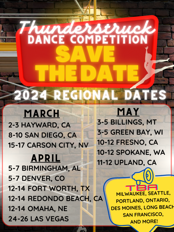 Thunderstruck Dance Productions Regional Dance Competitions 2020