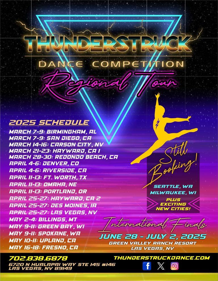 2025 Tour Thunderstruck Dance Competition